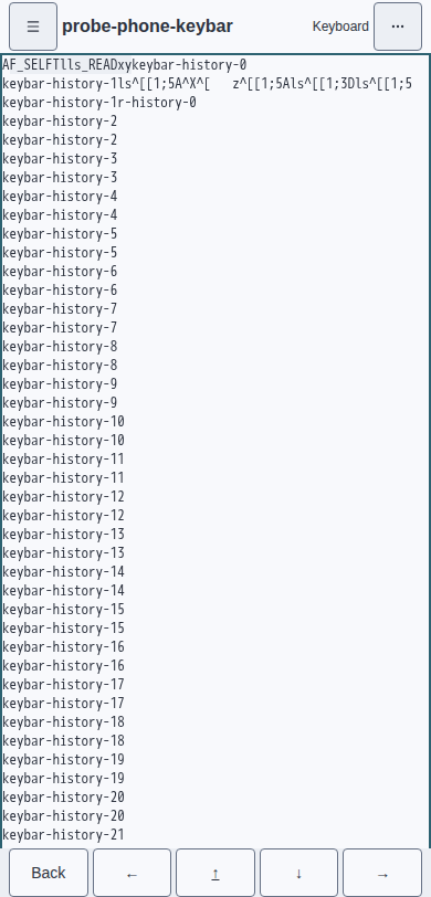 Selection and history remain after Ctrl+Up