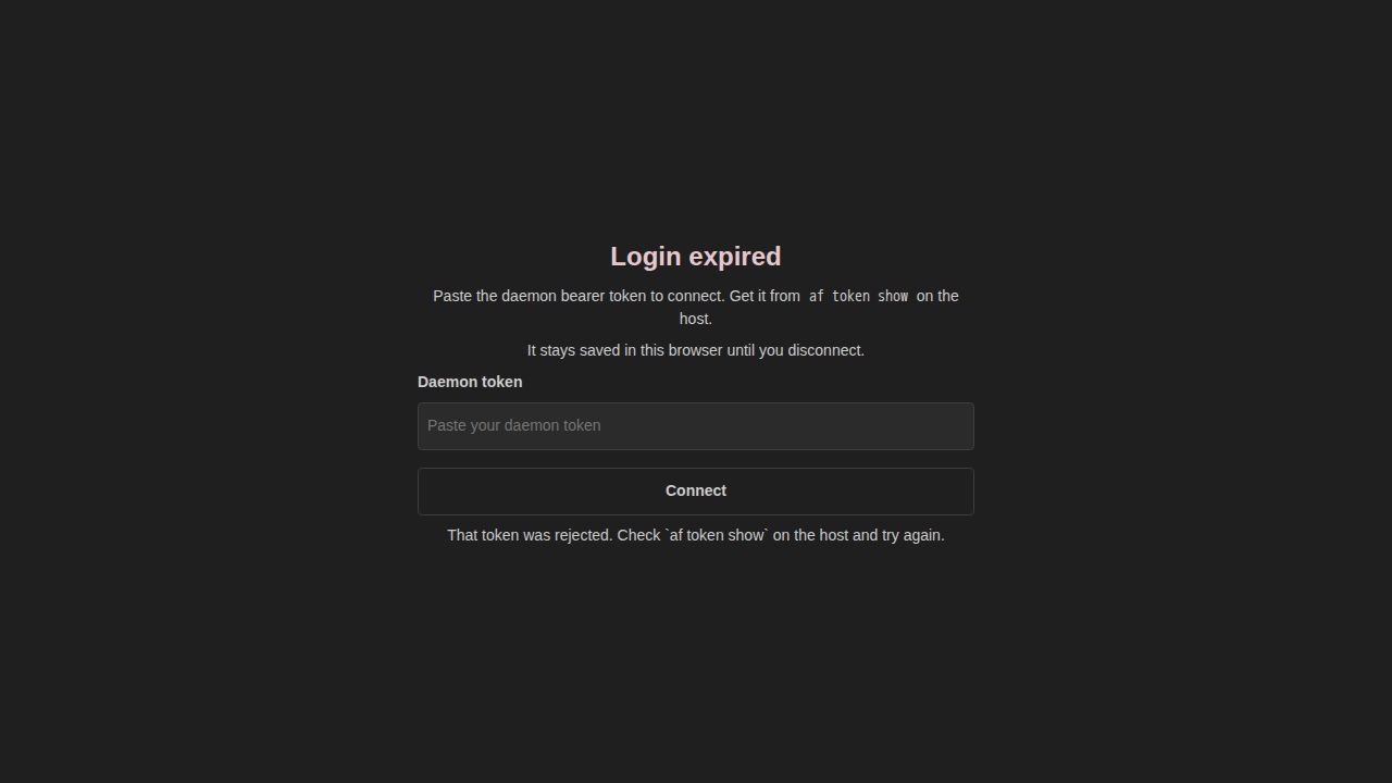 Dark Login expired