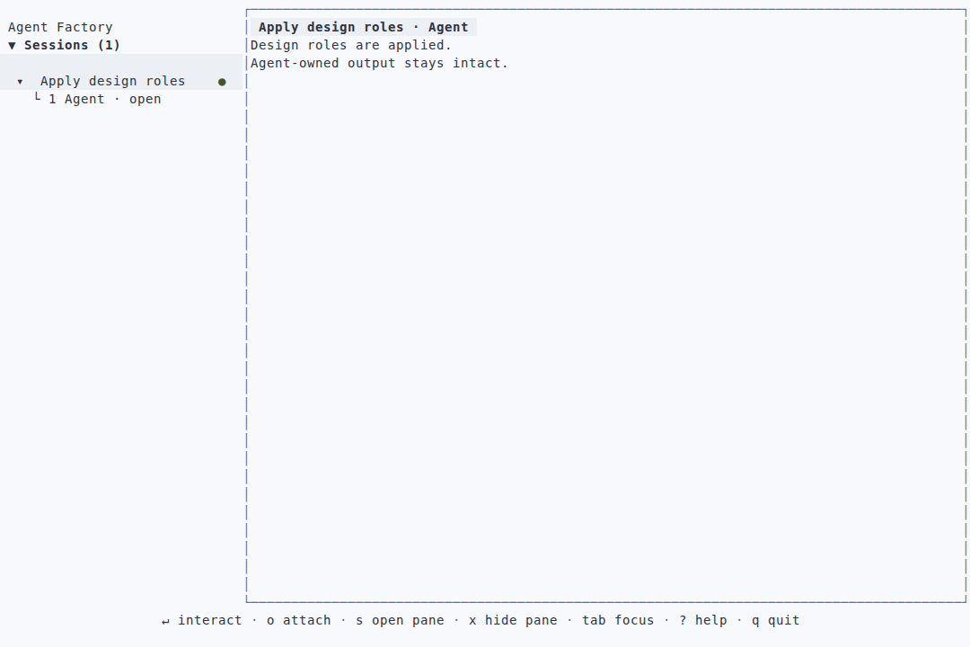 App-model driver · pane · light