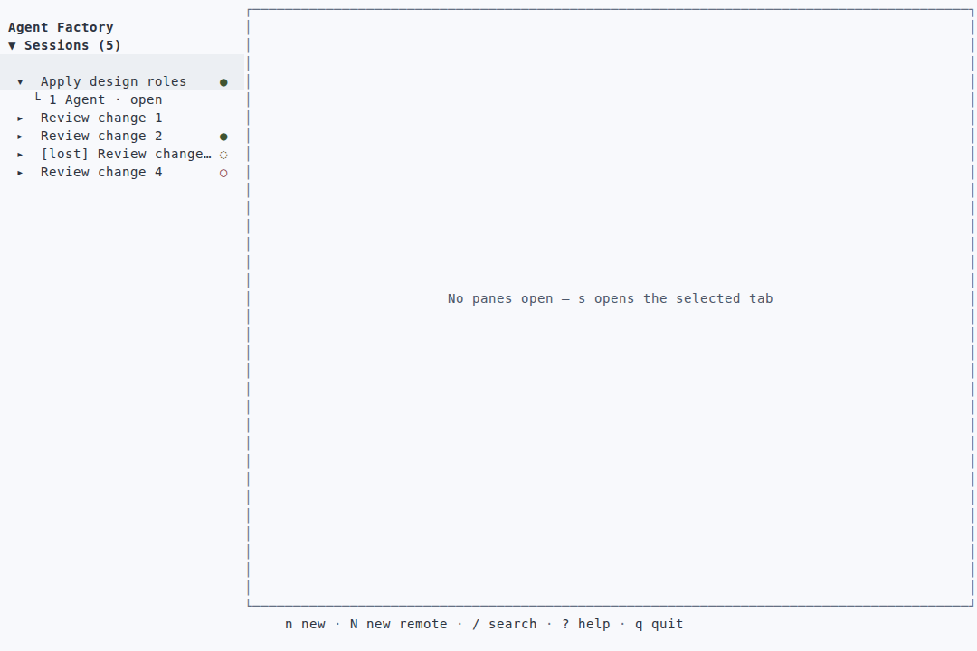 App-model driver · sessions dense · light