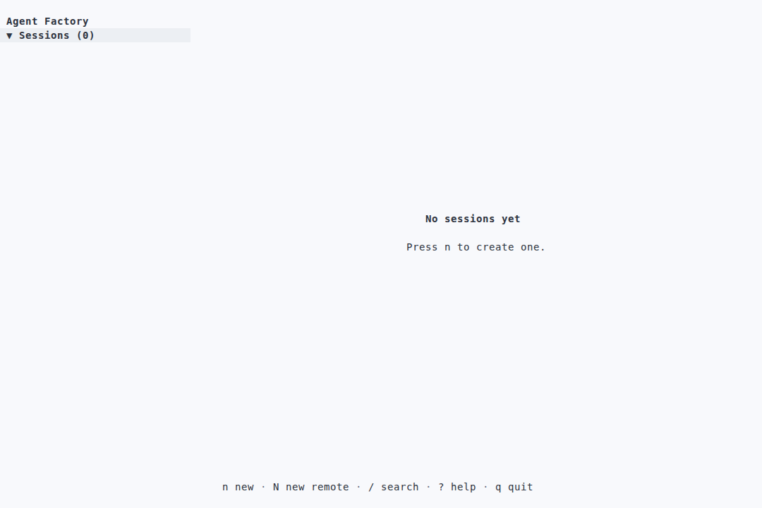 App-model driver · zero sessions · light